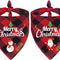 2 Pack Dog Bandanas Christmas Classic Buffalo Plaid Dog Bandana Dog Scarf Triangle Bibs Kerchief Merry Christmas Pet Costume for Small Medium Large Dogs Cats Pets (Christmas 4, Large)